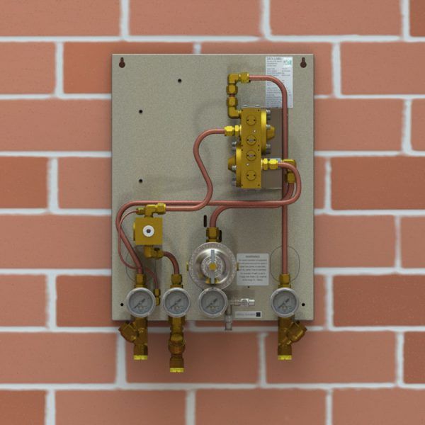 Internal view of FW gas mixer panel